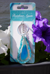 Agaatschijf sleutelhanger