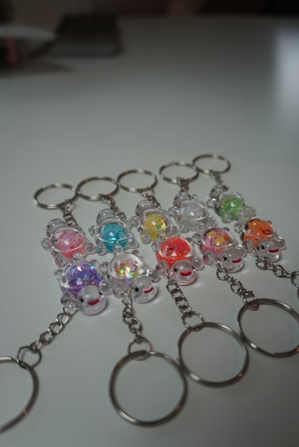 Glow schildpad sleutelhangers